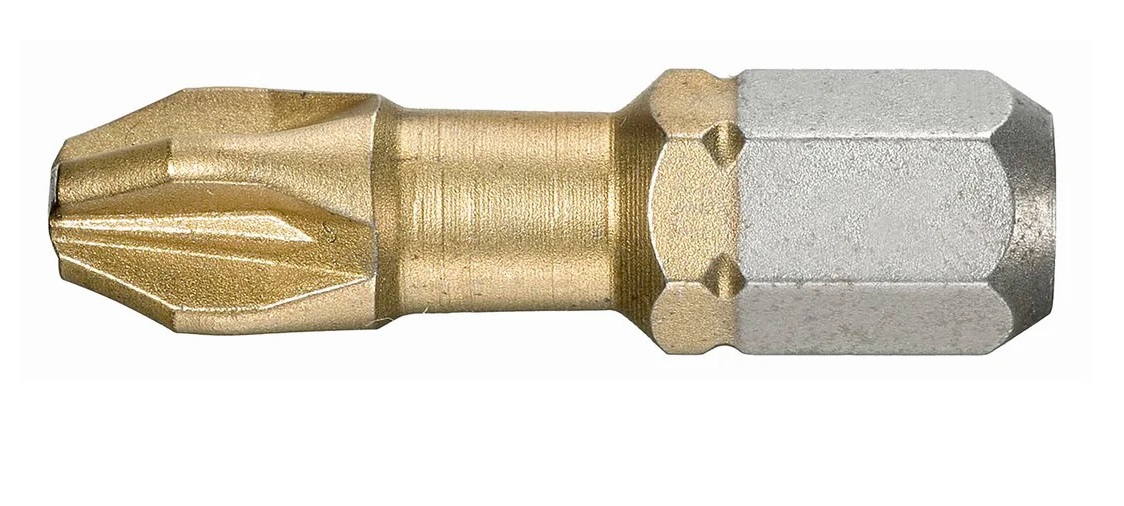 Embout de haute performance titane série 1 pour vis cruciformes Pozidriv PZ3 FACOM ED.133T