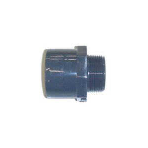 Embout PVC pression fileté A - Femelle à coller / Mâle à visser. - Diamètre 75 - Filetage 50/60