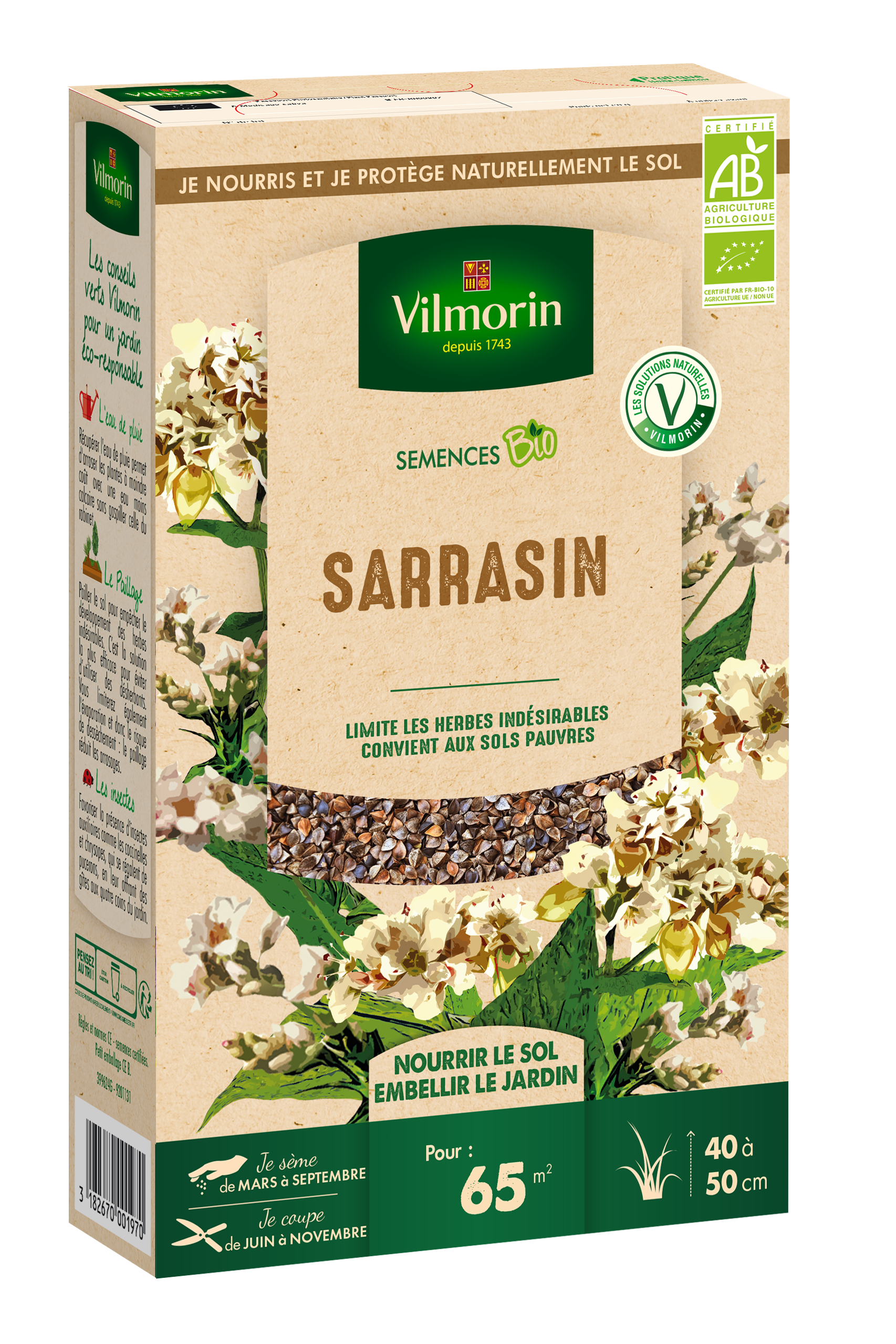 Engrais vert Sarrasin - BIO - Grand Modèle