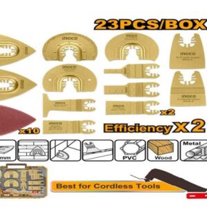 Ensemble de 23 pièces pour outil oscillant - en coffret plastique