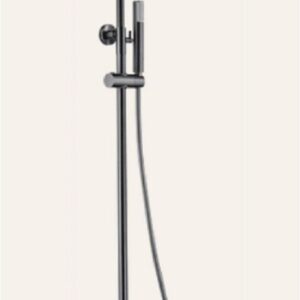Ensemble de douche thermostatique Line Black gun metal - Coloris: gris anthracite - Finition brossé