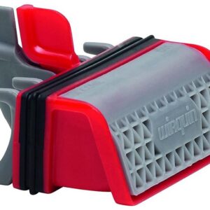 Ensemble membrane Slim et filtre à cheveux pour bonde de douche - Coloris : rouge et gris - Dimensions : 10 x 2 x 20 cm