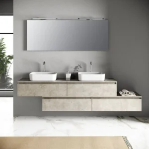 Ensemble suspendu double vasque TFT Home Furniture SU16