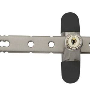 Entrebaîlleur à clé AIRLOCK pour fenêtre couleur nickelé SOCONA L4C