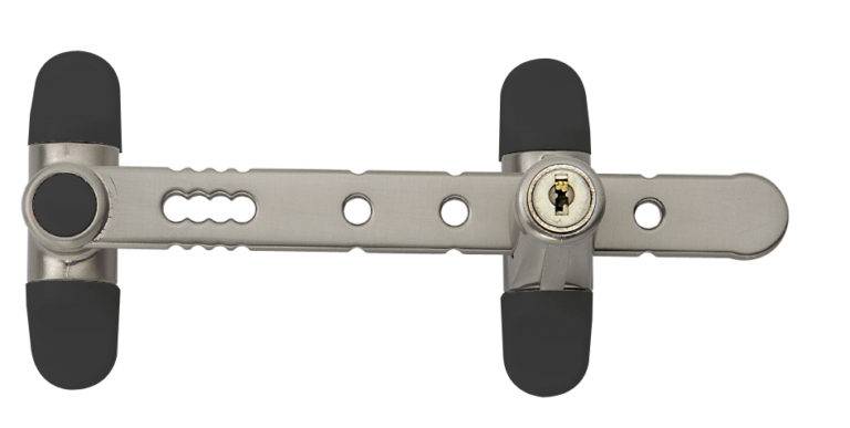 Entrebaîlleur à clé AIRLOCK pour fenêtre couleur nickelé SOCONA L4C
