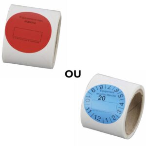 Etiquettes règlementaires de fuite - Rouge pour équipement non étanche