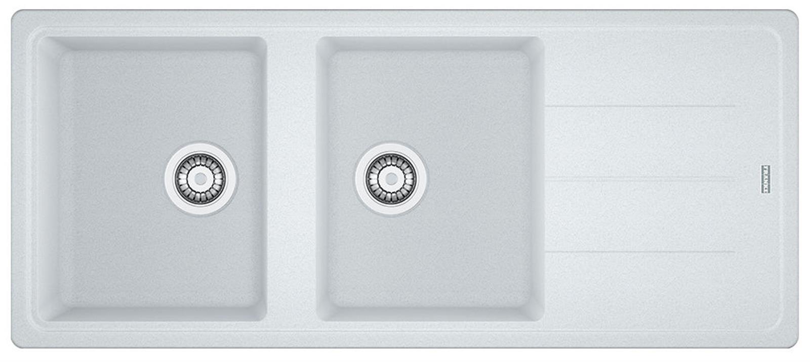 Evier 2 bacs à encastrer série BASIS - Couleur : PLATINIUM