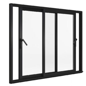 Fenêtre ALU coulissante 2 vantaux 2 rails
