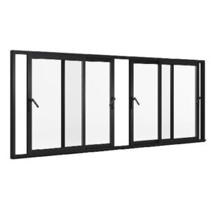 Fenêtre ALU coulissante 4 vantaux 2 rails