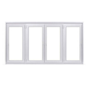 Fenêtre PVC 2 vantaux ouverture à la française avec 1 vantail ouverture à la française de chaque coté