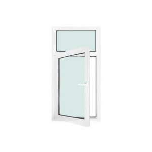 Fenêtre PVC 1 vantail ouverture à la française avec imposte fixe