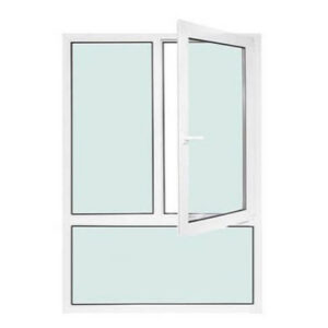 Fenêtre PVC 2 vantaux ouverture à la française avec allège fixe