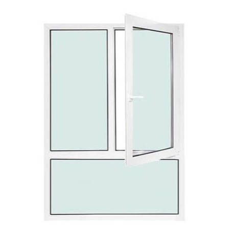 Fenêtre PVC 2 vantaux ouverture à la française avec allège fixe