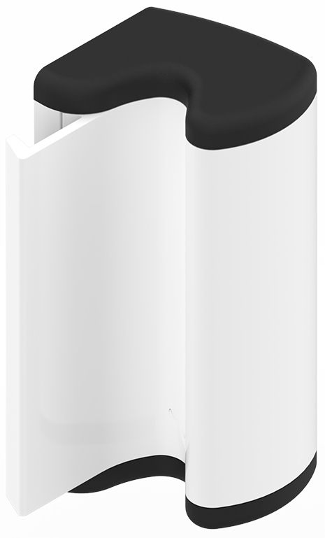 Fermeture Sorgho 80 mm laqué blanc RAL9010 LA CROISEE DS DS6126-036