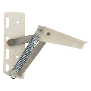 Ferrure d'abattant avec ressort ouverture 75° acier droite LMC FER60D