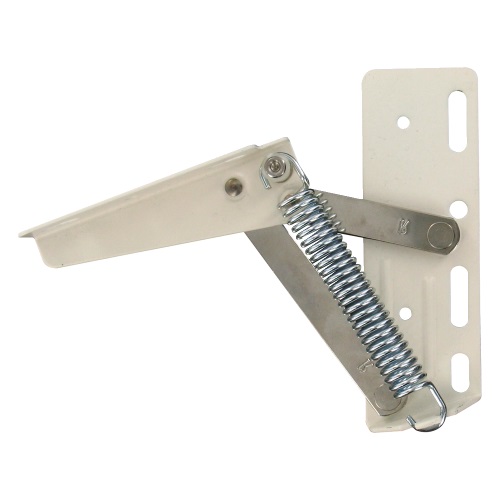 Ferrure d'abattant avec ressort ouverture 75° acier gauche LMC FER60G