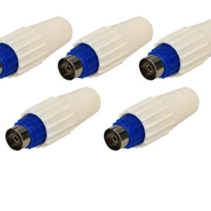 Fiche TV femelle plastique par 5