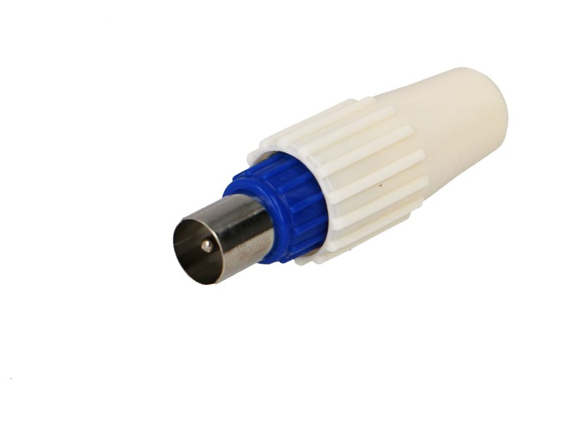Fiche TV mâle plastique