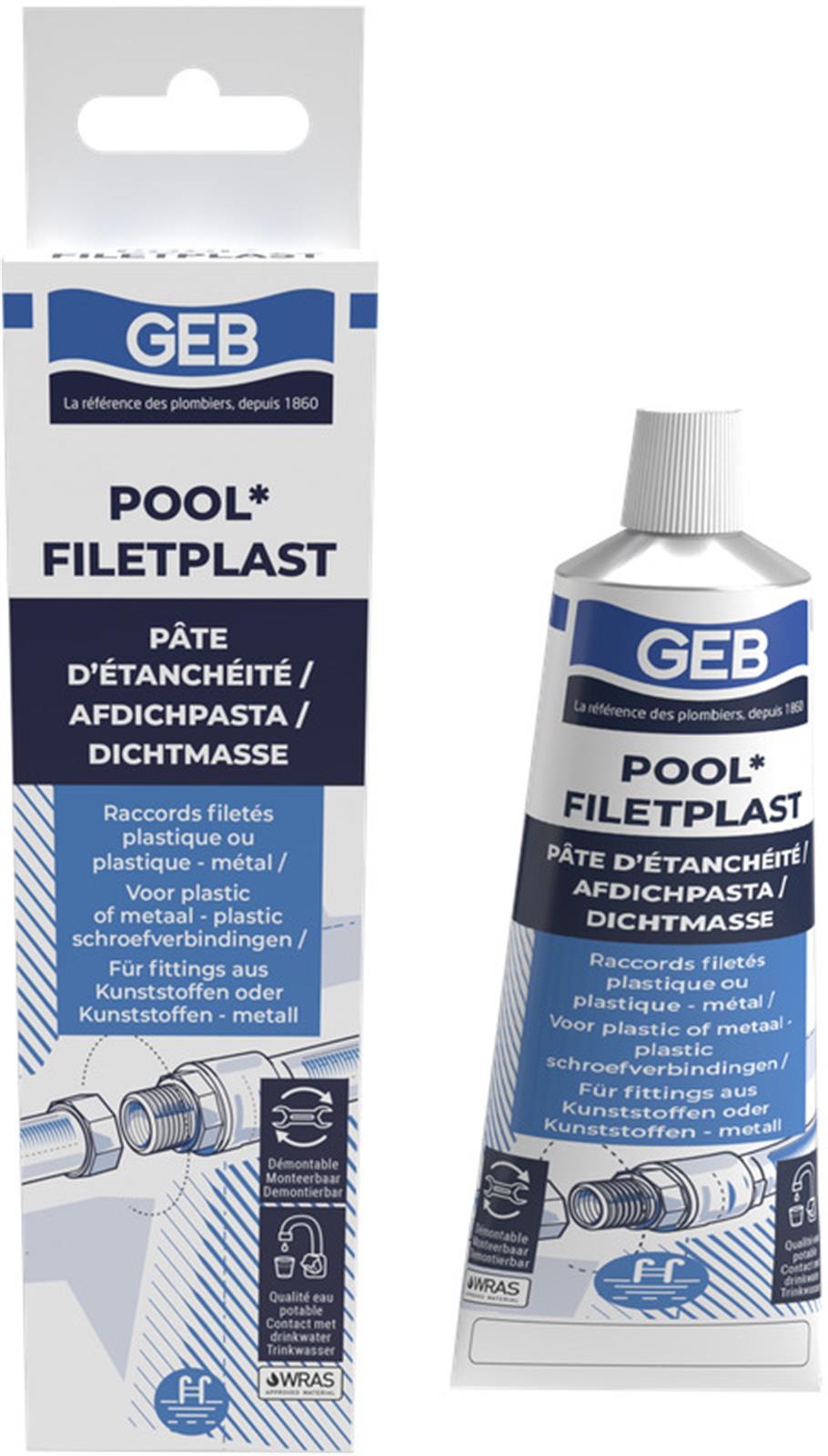 FILETPLAST TUBE 100g,PATE A JOINT / PVC - FILETPLAST TUBE 100g,PATE A JOINT / PVC