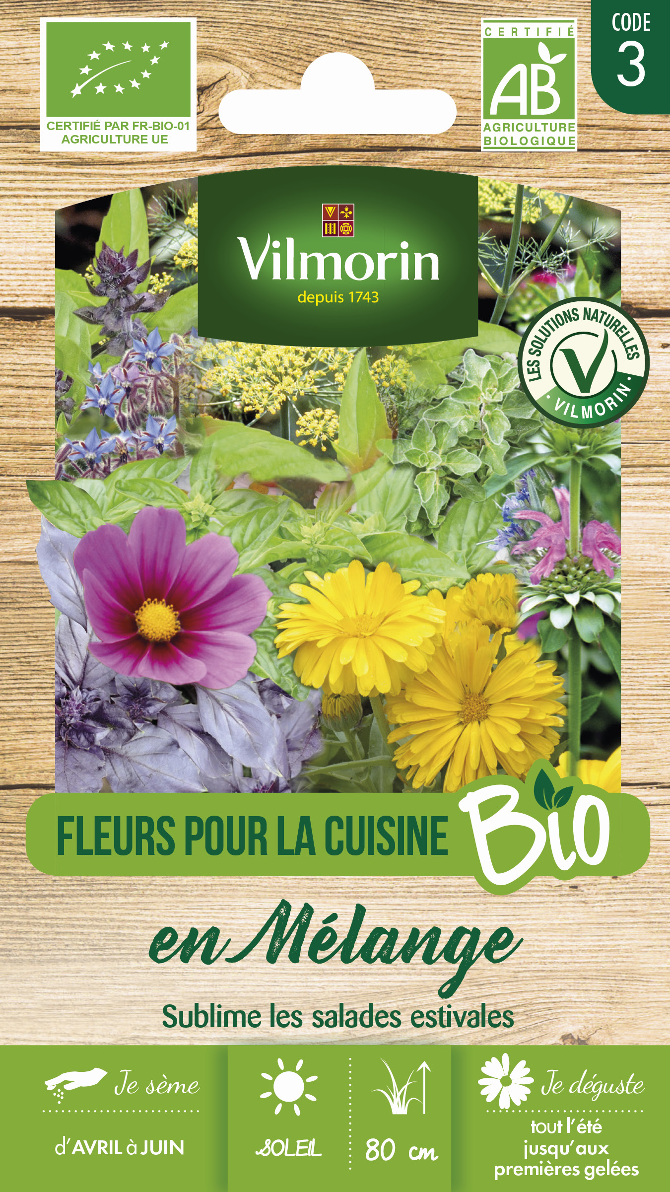 Fleurs pour la Cuisine en Mélange - BIO