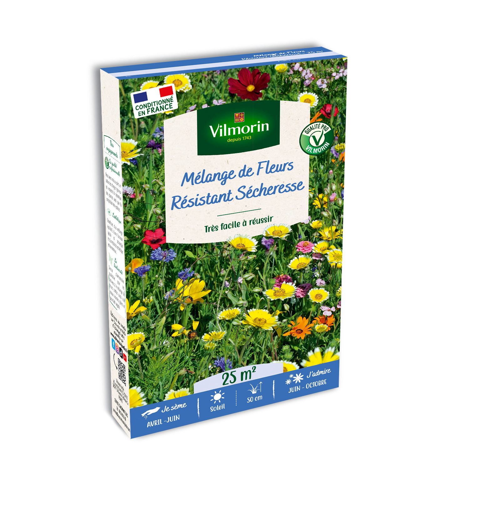 Fleurs Résistantes Sécheresse - 25 m² - Mélange de fleurs