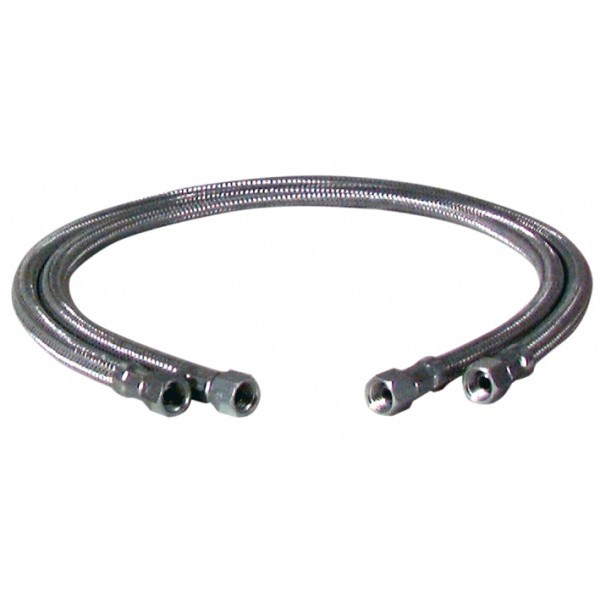 Flexible fioul - F3/8"x F3/8" droit lg 750mm (2 pcs) - F3/8"x F3/8" droit lg 750mm (2 pcs)
