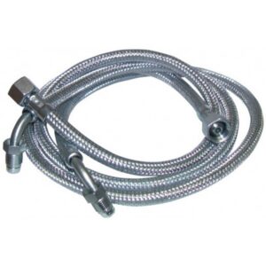 Flexible fioul - F3/8"x M1/4" à bague coudé 90° lg 900mm (2 pcs) - F3/8"x M1/4" à bague coudé 90° lg 900mm (2 pcs)
