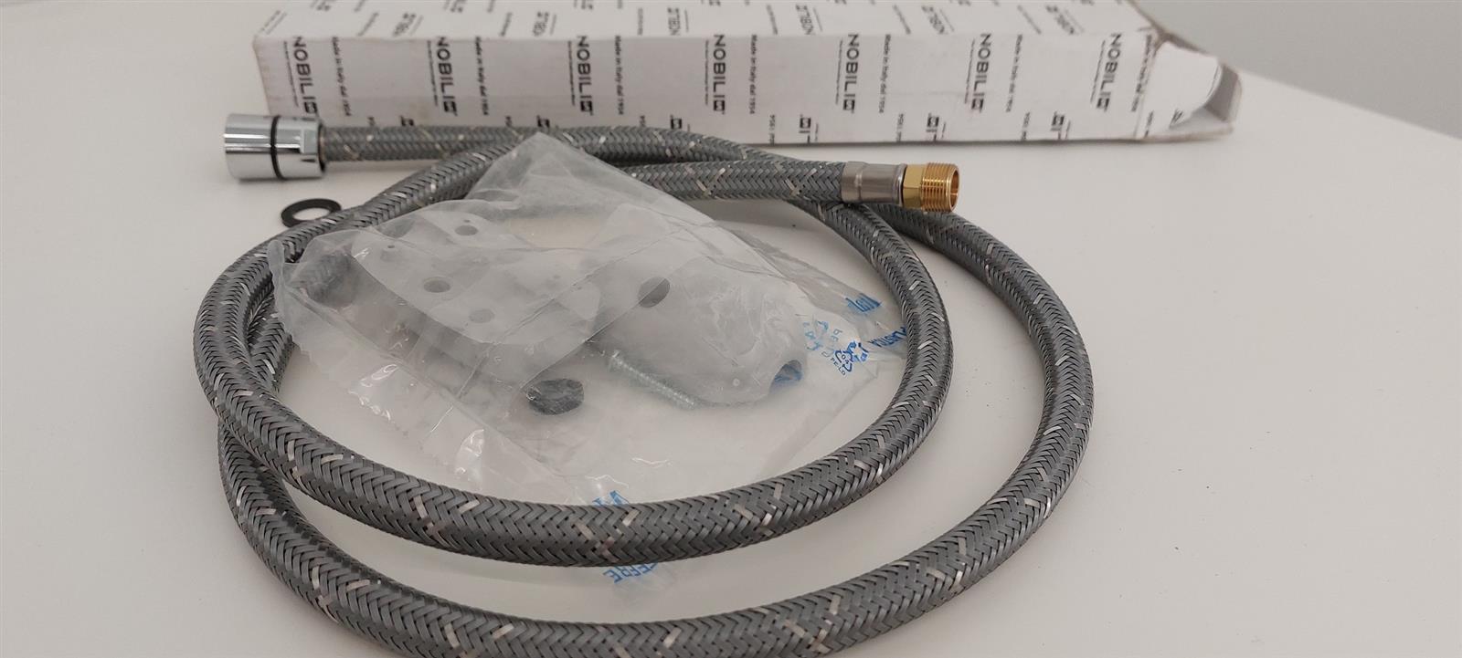 Flexible nylon gris 150cm douche amovible