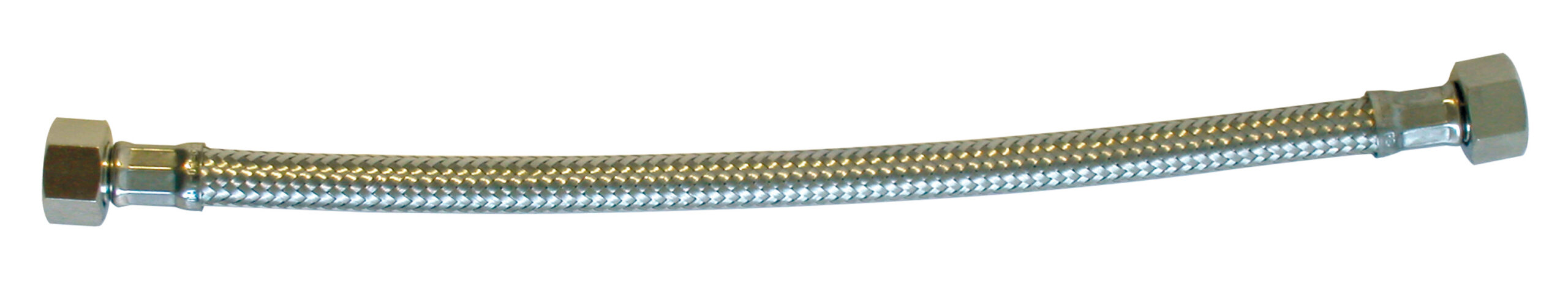Flexible sanitaire inox FF - Longueur : 70 cm - Écrou : 1/2'' - D13