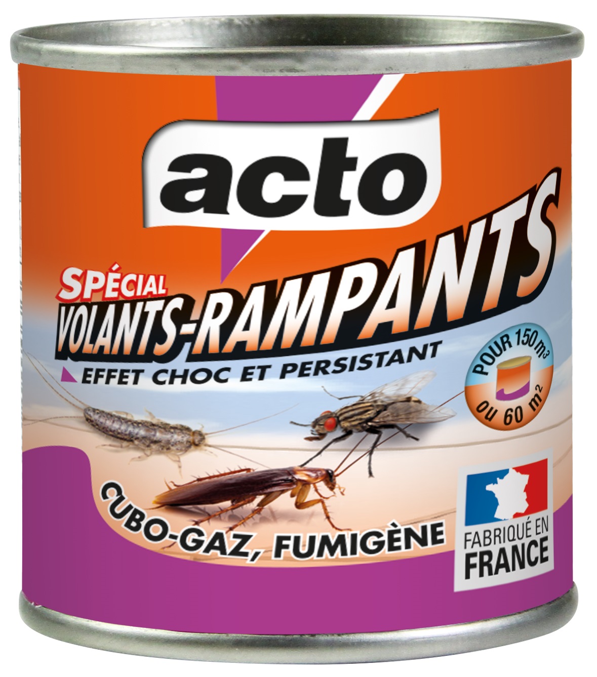 Fumigène Cubo-gaz 45 g spécial volants et rampants ACTO INSECTICIDES CUBO6