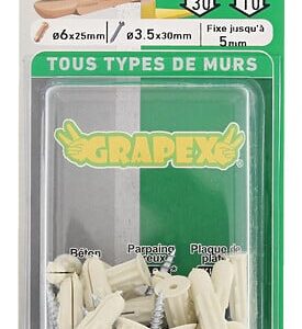 G6V25 - Blister de 25 chevilles Grapex