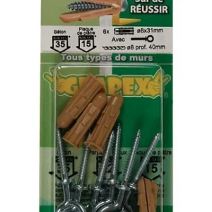 G8PI6 - Blister de 8 chevilles Grapex