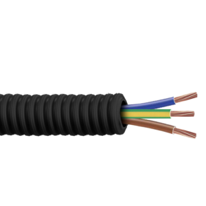 Gaine ICTA préfilée 3G6mm² Ø25 couronne de 50m