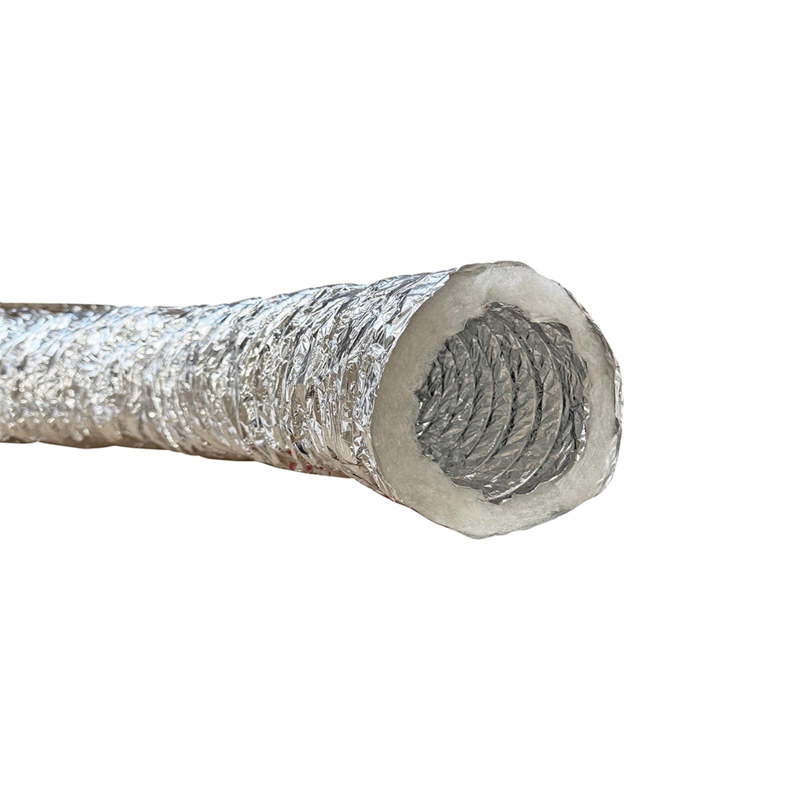Gaine isolée fibre de polyester M0/M1 ép 25 mm - Gaine isolée M0/M1 ép 25 mm ø 160 mm - carton de 10 m