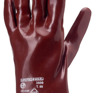 Gants de protection chimique PVC rouge 27 cm T.9 COVERGUARD 3509