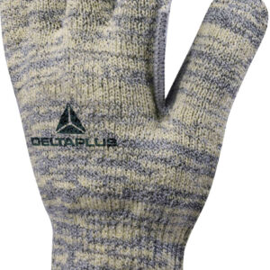 Gants tricotés jaune - gris jauge 10 taille 7 DELTA PLUS VECUT5507