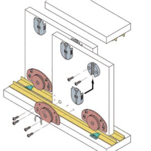 Garniture série 320 pour porte 40 kg KOBLENZ 0320 10