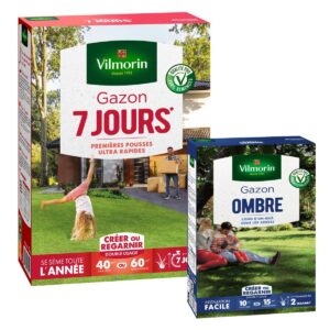 Gazon 7 jours - 1 kg + Gazon Ombre - 250 g