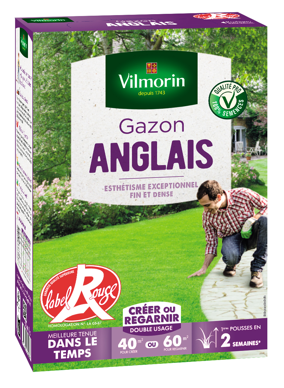 Gazon Anglais Label Rouge - 1 kg