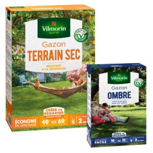 Gazon Terrain Sec - 1 kg + Gazon Ombre - 250 g
