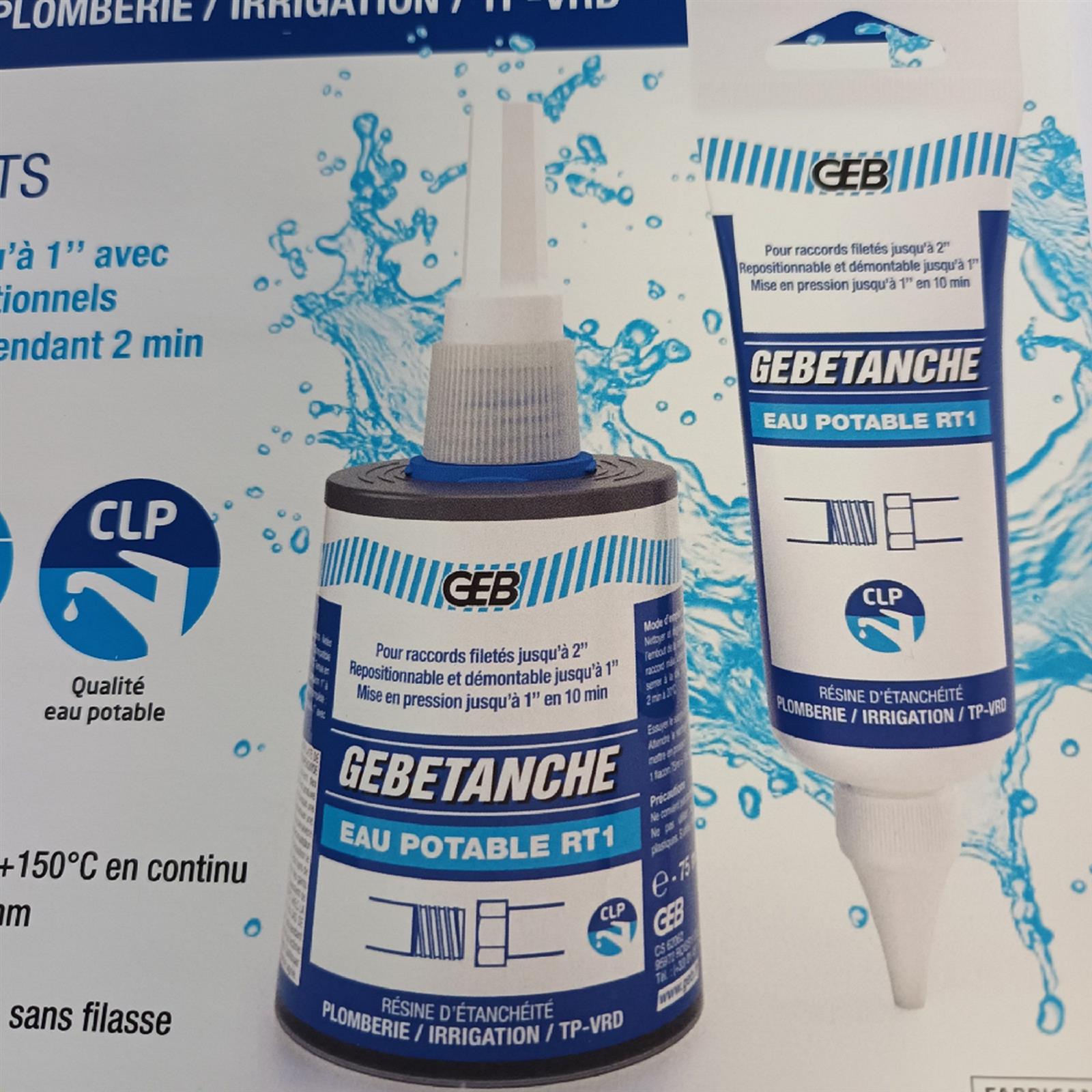 GEBETANCHE eau potable RT1 - GEBETANCHE eau potable - Flacon accordéon 75 ml