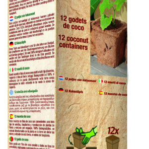 Godet Coco Carré - 8 cm (x12)
