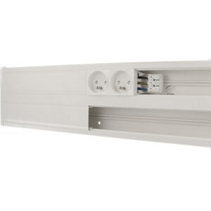 Goulotte appareillable 130 x 54, deux compartiments pour appareillage 45x45