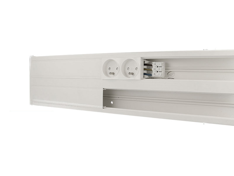 Goulotte appareillable 130 x 54, deux compartiments pour appareillage 45x45
