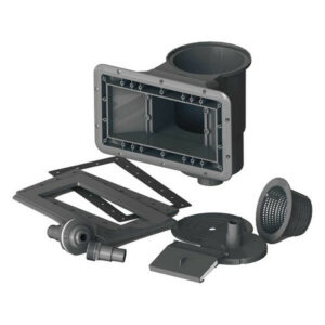 Ensemble skimmer pour piscines composite GRE - Gris composite