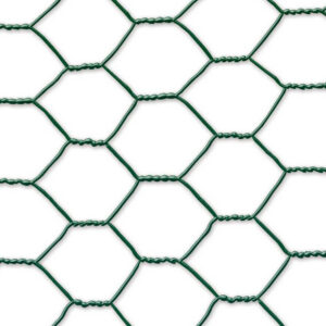 Grillage métal plastififé triple torsion 2,5cm - 0,5 x 10 m - Vert