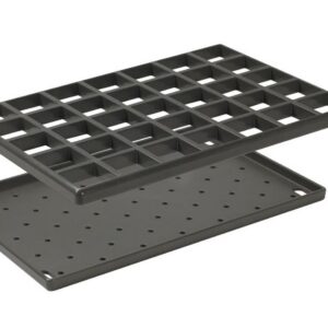 Grille avec égouttoir - Longueur: 328 mm - Largeur: 223 mm - BLANC