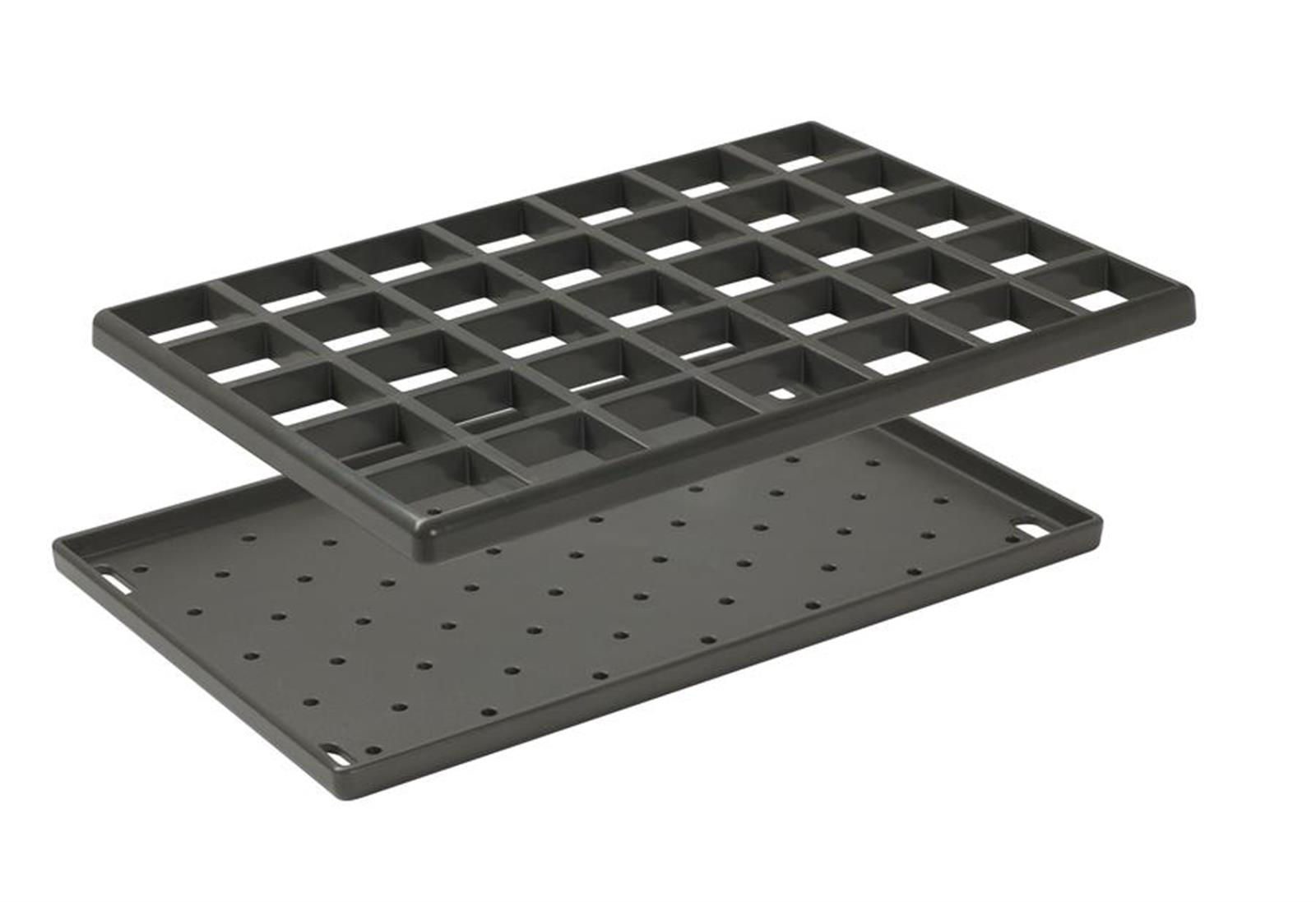 Grille avec égouttoir - Longueur: 328 mm - Largeur: 223 mm - BLANC