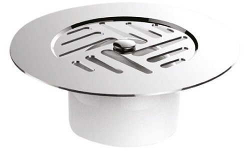 Grille inox marguerite D 85 mm pour bonde sortie verticale VALENTIN 035100 000 01