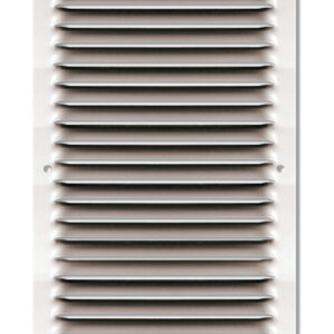 Grille métallique à persiennes alu Anodisé sans moustiquaire Autogyre - 412010